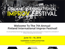 Tablet Screenshot of finlandimprovfestival.com
